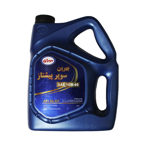 روغن موتور بهران سوپر پیشتاز نیمه سنتزی  10W-40 SL حجم 4 لیتر