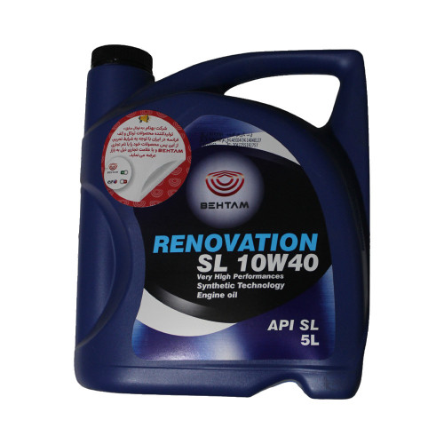 روغن موتور بهتام رنوویشن  10W-40 SL حجم 5 لیتر